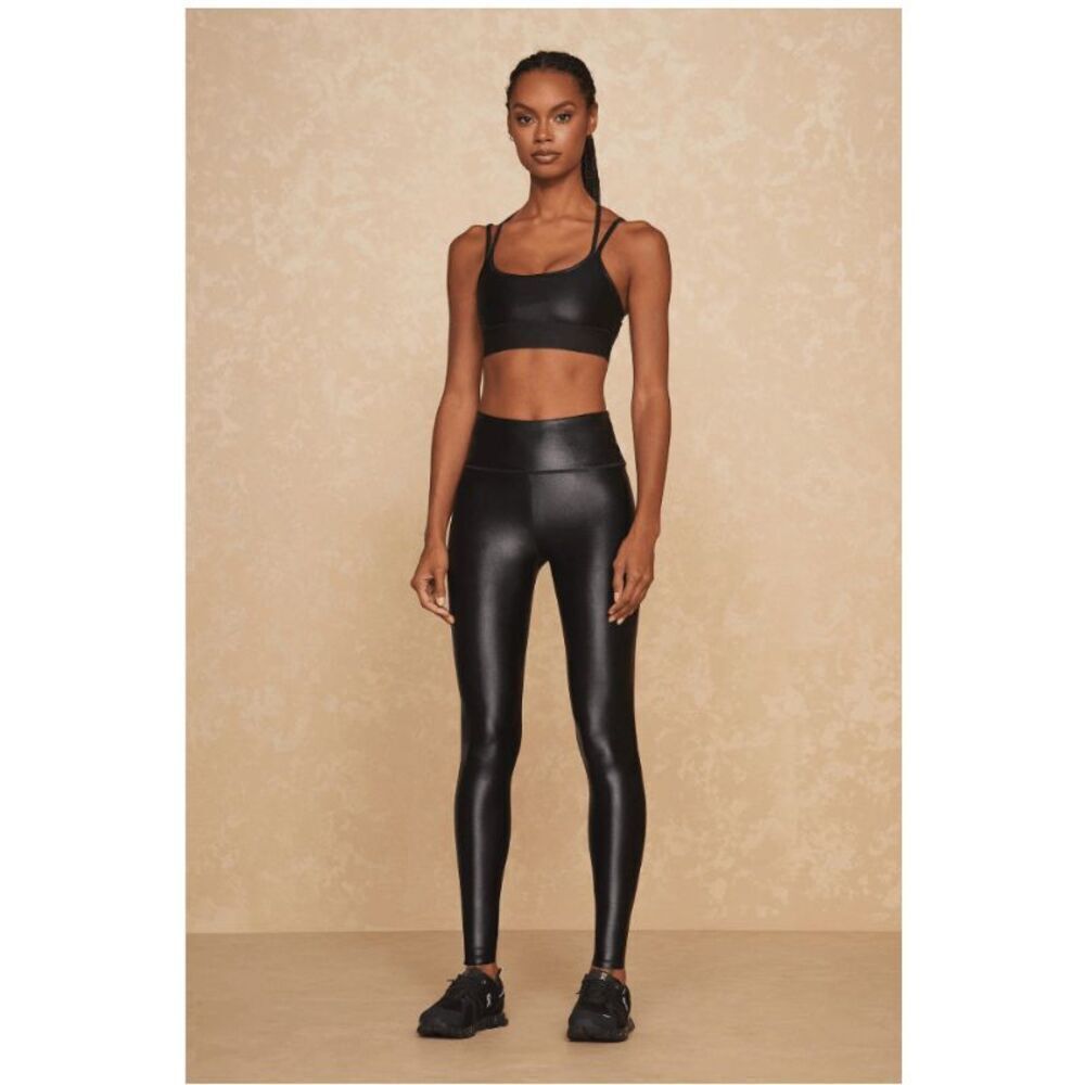 Brand New Noli Yoga Liquid Legging - Black Gloss Size XS